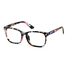 Rectangle Floral Eyeglasses