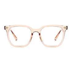 Square Amber Eyeglasses