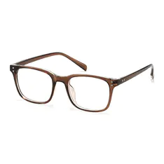 Rectangle Brown/Clear Eyeglasses