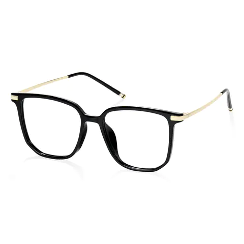 Square Black/Gold Eyeglasses