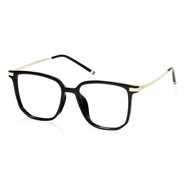 Square Black/Gold Eyeglasses