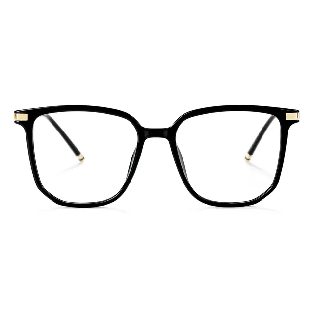 Square Black/Gold Eyeglasses