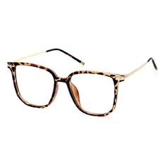 Square Tortoiseshell/Gold Eyeglasses