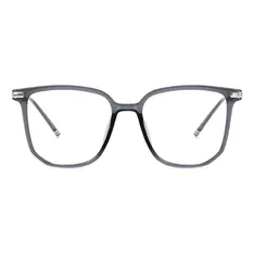 Square Transparent Gray/Silver Eyeglasses