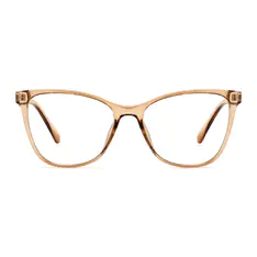 Cat-eye Transparent Amber Eyeglasses