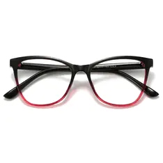 Cat-eye Black/Red Eyeglasses