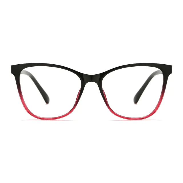 Cat-eye Black/Red Eyeglasses