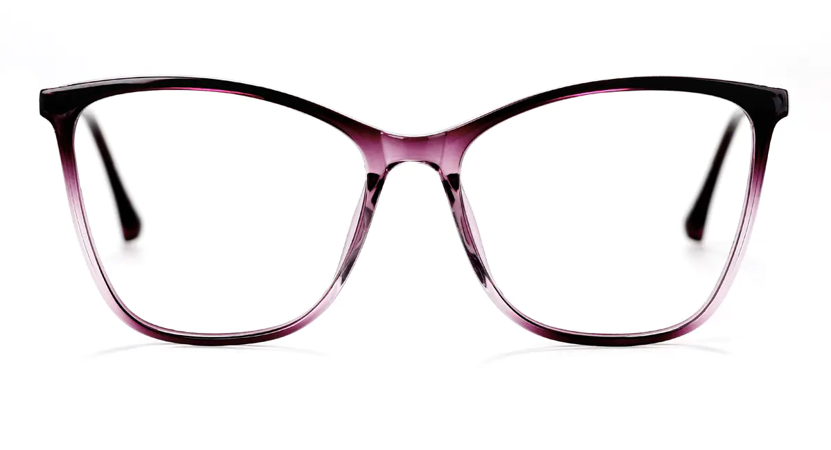 Square Gradient Purple Eyeglasses