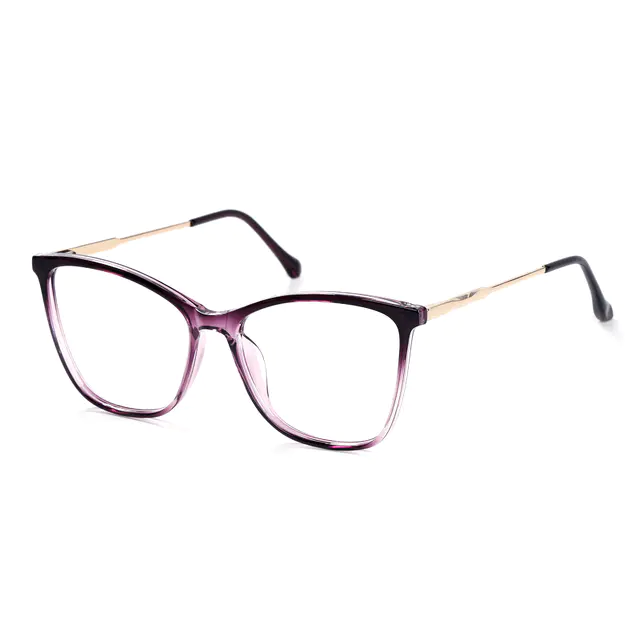 Square Gradient Purple Eyeglasses