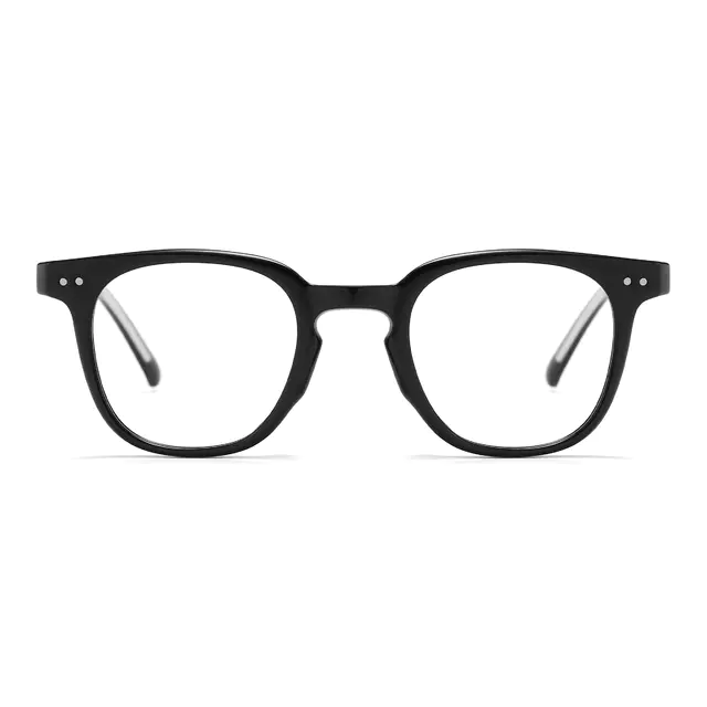 Square Black Eyeglasses