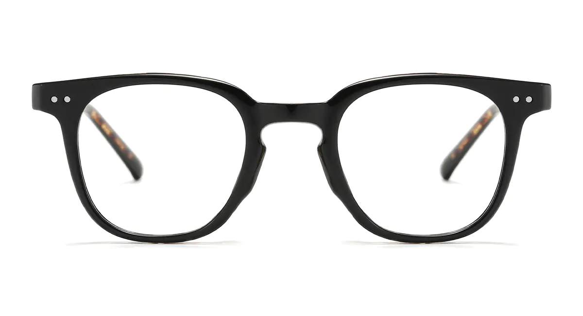 Square Black/Tortoiseshell Eyeglasses