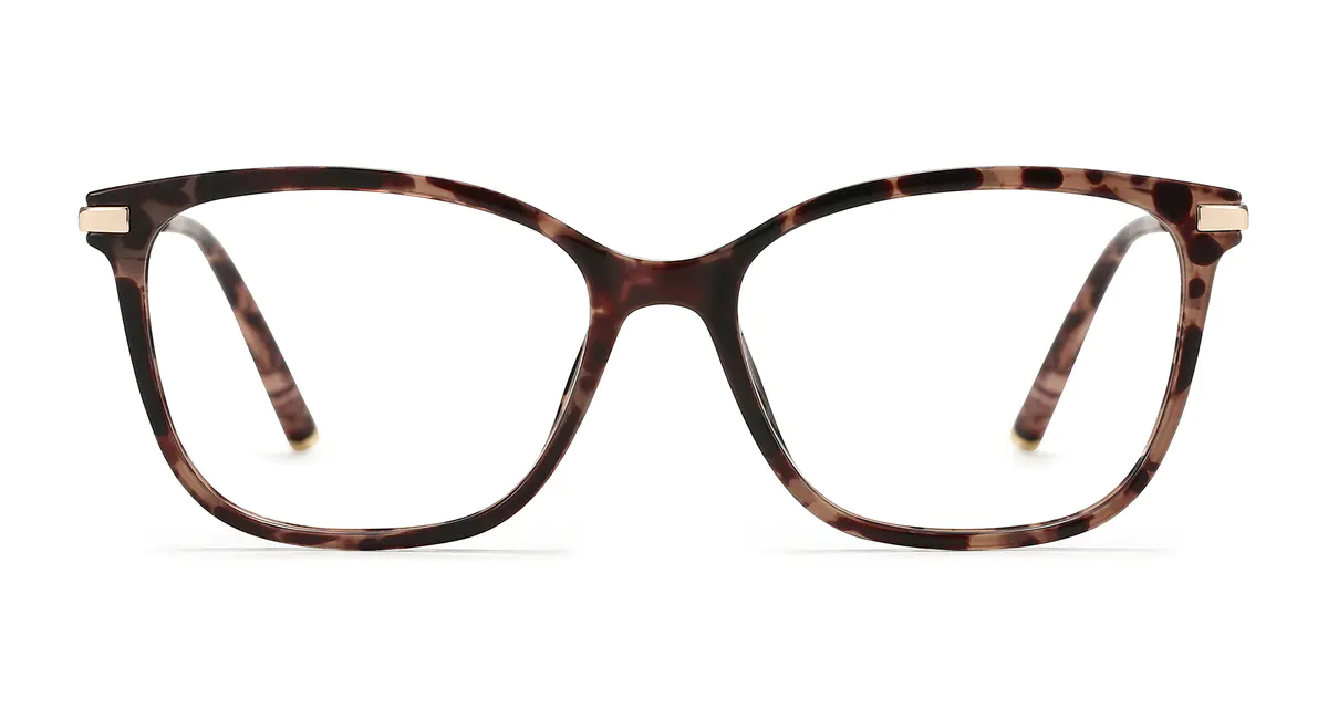 Rectangle Tortoiseshell Eyeglasses