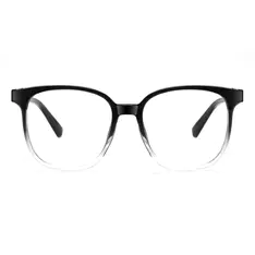 Square Gradient Black/Clear Eyeglasses