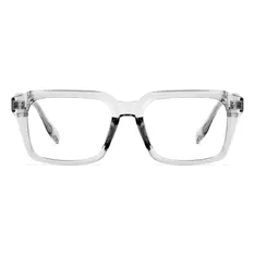 Rectangle Transparent Gray Eyeglasses