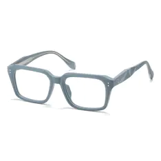 Rectangle Matte Blue Eyeglasses