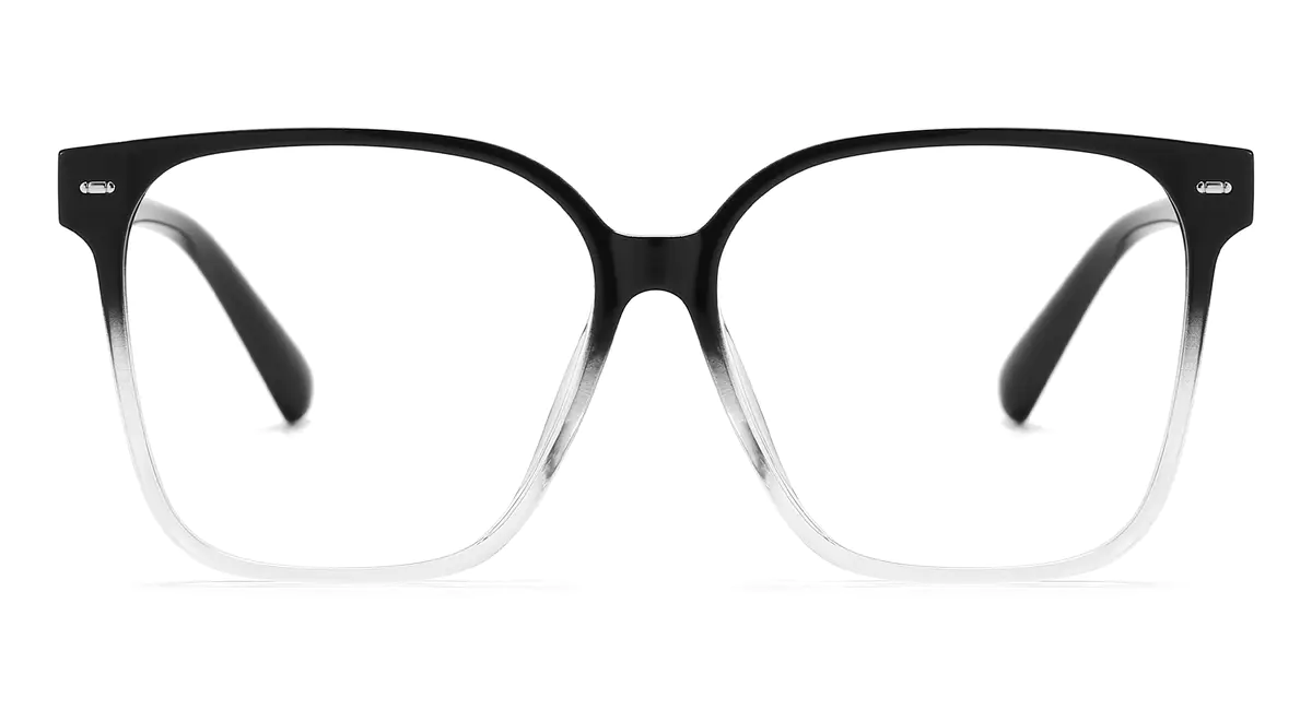 Square Black/Clear Eyeglasses