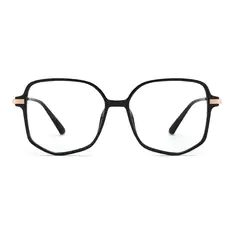 Geometric Black Eyeglasses