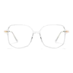 Geometric Clear Eyeglasses
