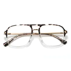 Aviator Ivory Tortoiseshell/Clear Eyeglasses