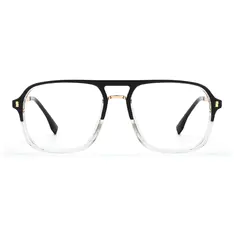 Aviator Black/Clear Eyeglasses
