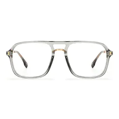 Aviator Transparent Gray Eyeglasses