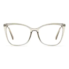 Cat-eye Transparent Amber Eyeglasses