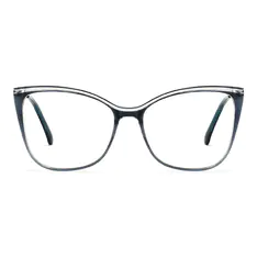 Cat-eye Transparent Blue Eyeglasses