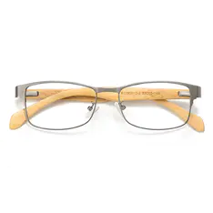 Rectangle Gray Eyeglasses