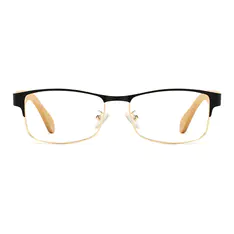 Rectangle Black/Gold Eyeglasses