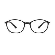 Oval Black Eyeglasses