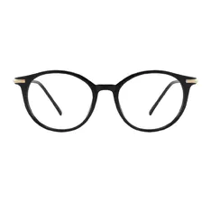 Oval Black Eyeglasses