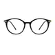 Oval Black Eyeglasses