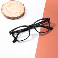 Square Black Eyeglasses