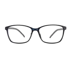 Rectangle Blue Eyeglasses