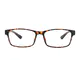 Rectangle Dark Tortoiseshell Eyeglasses