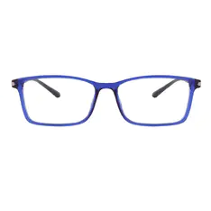Rectangle Blue Eyeglasses