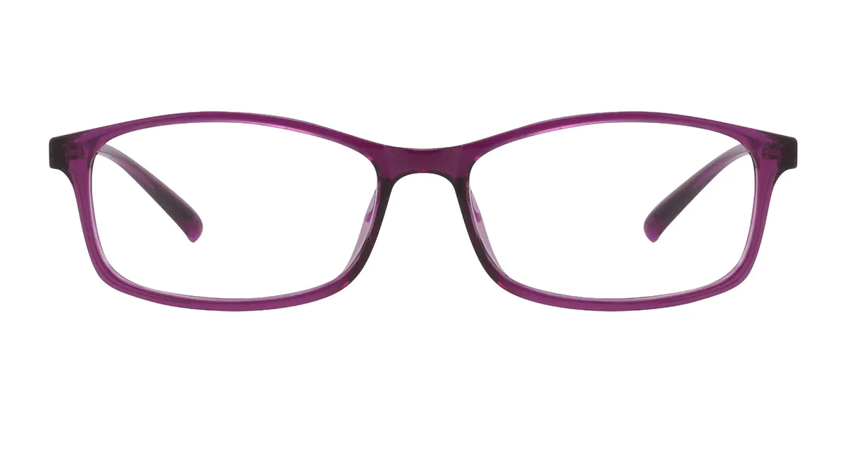 Oval Purple Eyeglasses