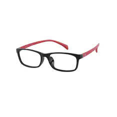 Rectangle Black/Red Eyeglasses