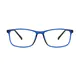Rectangle Blue Eyeglasses