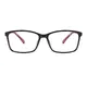 Rectangle Black/Pink Tortoiseshell Eyeglasses