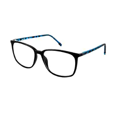 Square Black/Blue Tortoiseshell Eyeglasses