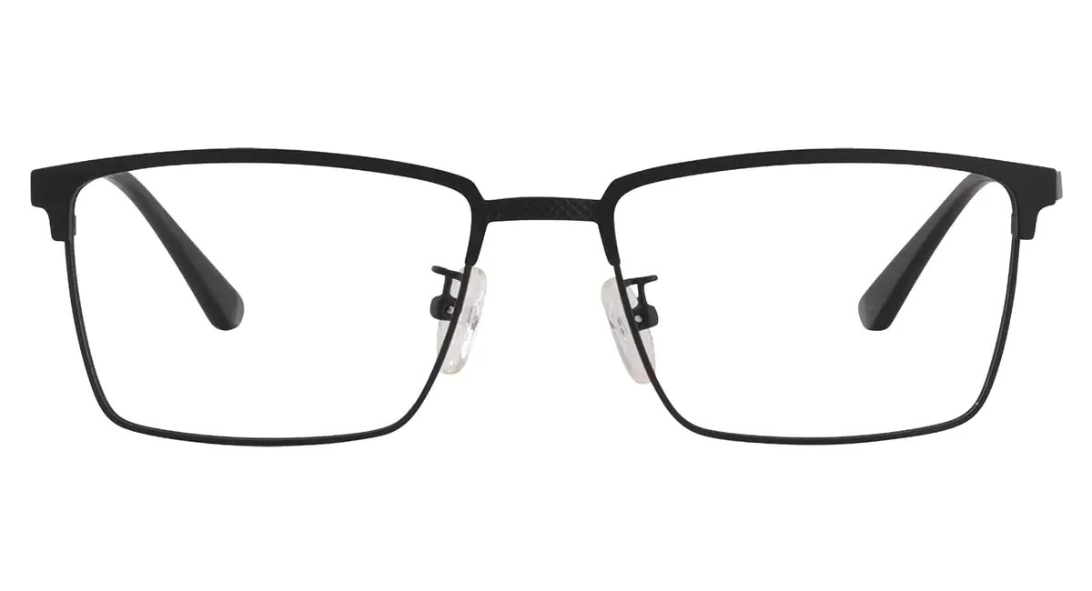 Browline Matte Black Eyeglasses