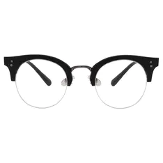 Browline Black Eyeglasses