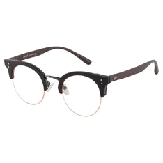 Browline Matte Black Eyeglasses