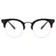 Browline Matte Black Eyeglasses