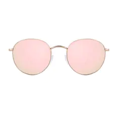 Round Rose Gold Sunglasses