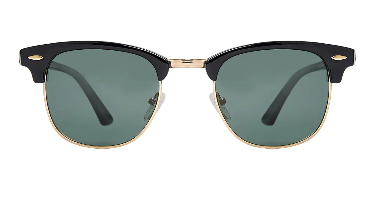 Browline Gold/Black Sunglasses