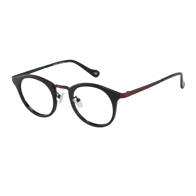 Round Black Eyeglasses