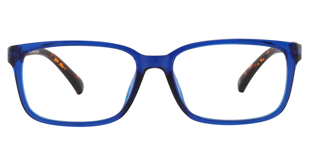 Rectangle Blue Eyeglasses