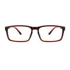 Rectangle Brown Eyeglasses
